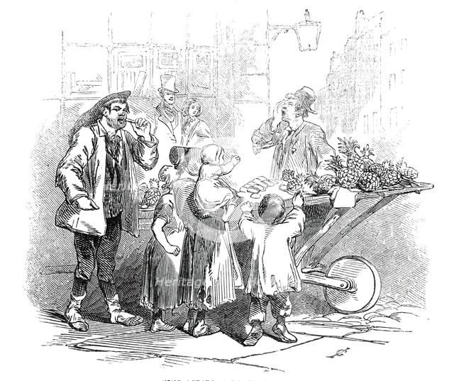 Pine-Apples, a penny a slice, 1845. Creator: Unknown.