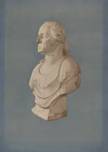 Pine Bust of Washington, c. 1938. Creator: Lucille Chabot