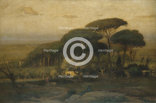 Pine Grove of the Barberini Villa, 1876. Creator: George Inness.
