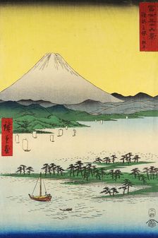 Pine Groves of Miho in Suruga, from the series Thirty-six Views of Mount Fuji , c1853. Creator: Hiroshige; Utagawa (1797-1858)
