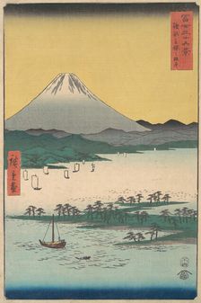 Pine Groves of Miho in Suruga Province, 1858., 1858. Creator: Ando Hiroshige
