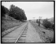 Pine Hill from the Ulster and Delaware Ry., Catskill Mountains, N.Y., between 1901 and 1906. Creator: Unknown