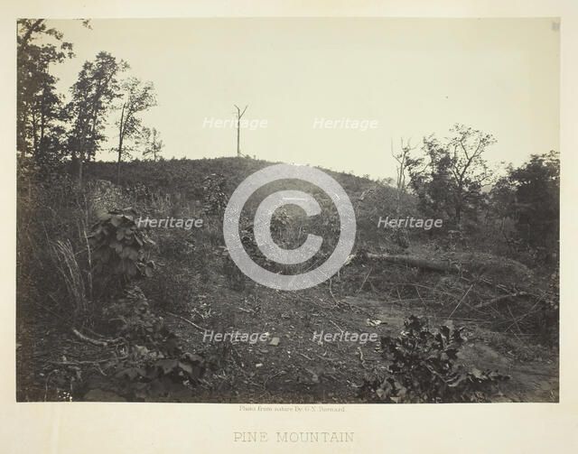 Pine Mountain, 1866. Creator: George N. Barnard.