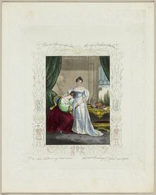 Pine Not Thus My Sister Dear (valentine), c. 1840. Creator: Unknown