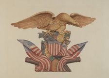 Pine Ornament (Eagle), 1935/1942. Creator: Unknown