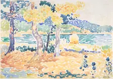 Pines on the Coastline, n.d.. Creator: Henri-Edmond Cross