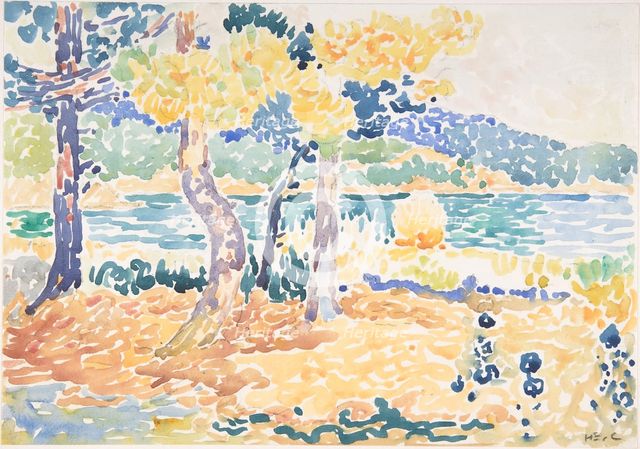 Pines on the Coastline, n.d.. Creator: Henri-Edmond Cross.