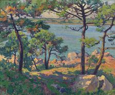 Pines over the Trieux river, 1913