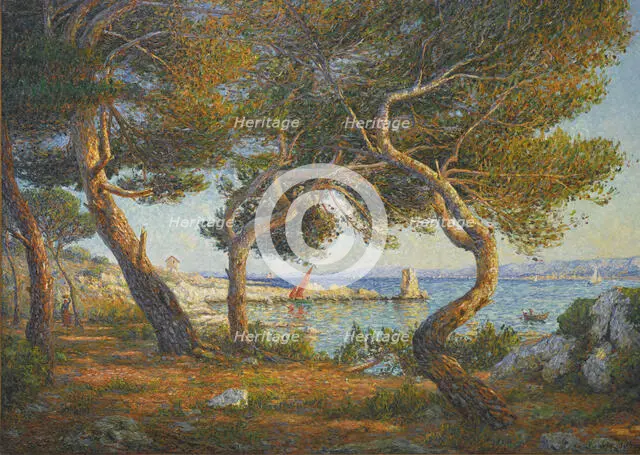 Pines, Sunlight Effect on the Island of Saint-Honorat, near Cannes, 1906. Creator: Picabia, Francis (1879-1953).