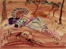 Pinewoods (Under the pines), 1931. Creator: Frances Hodgkins