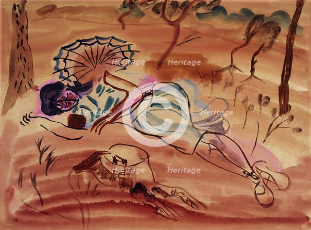 Pinewoods (Under the pines), 1931. Creator: Frances Hodgkins.