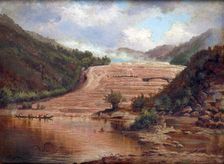 Pink Terraces, 1882. Creator: Charles Blomfield