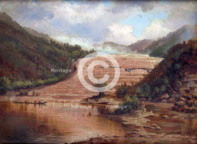 Pink Terraces, 1882. Creator: Charles Blomfield.