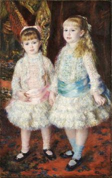 Pink and Blue - Alice and Elisabeth Cahen d'Anvers, 1881. Creator: Renoir, Pierre Auguste (1841-1919)