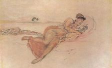 Pink and Rose, The Mother's Sleep c1895, (1904). Artist: James Abbott McNeill Whistler