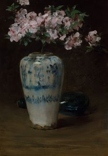 Pink Azalea—Chinese Vase, 1880-90 (?). Creator: William Merritt Chase
