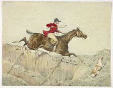 Pink Coated Rider, 1827. Creator: Henry Thomas Alken