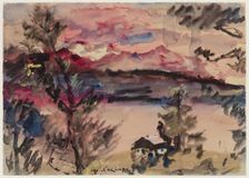Pink Clouds, Walchensee, 1921. Creator: Lovis Corinth