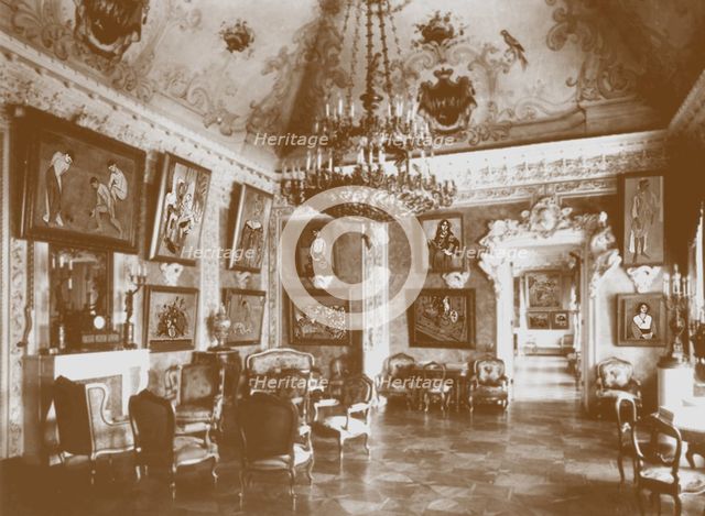 Pink dining room (known as the Matisse Room) in Shchukin's house Artist: Anonymous  