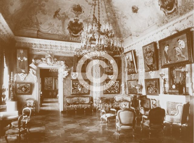 Pink dining room (known as the Matisse Room) in Shchukin's house Artist: Anonymous  