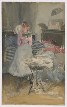 Pink Note - The Novelette, 1883-1884. Creator: James Abbott McNeill Whistler