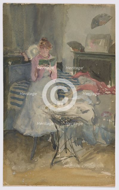 Pink Note - The Novelette, 1883-1884. Creator: James Abbott McNeill Whistler.