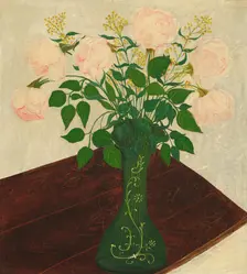 Pink Roses, fourth quarter 19th century. Creator: Unknown