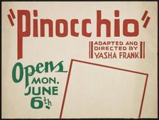 Pinocchio, [193-]. Creator: Unknown