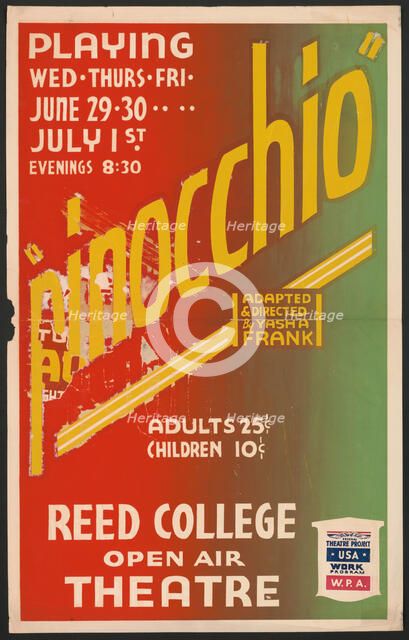 Pinocchio, [193-]. Creator: Unknown.