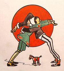 Pinocchio and playmate, 1911. Creator: Attilio Mussino