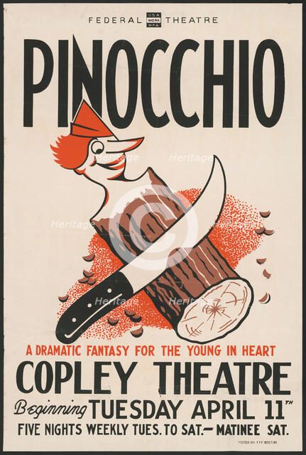Pinocchio, Boston, 1939. Creator: Unknown.