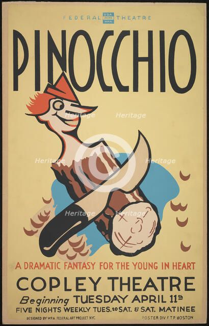 Pinocchio, Boston, 1939. Creator: Unknown.