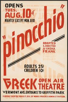 Pinocchio, Los Angeles, 1937. Creator: Unknown