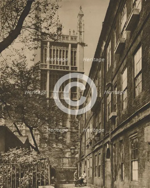 'Pinnacled Tower of the Records Office from Clifford's Inn', c1935. Creator: Donald McLeish.