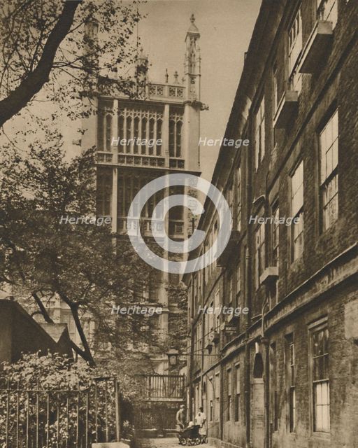 'Pinnacled Tower of the Records Office from Clifford's Inn', c1935. Creator: Donald McLeish.