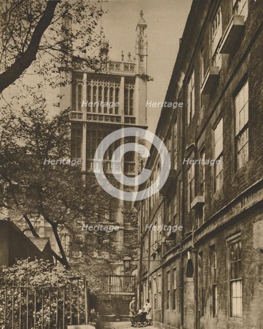 'Pinnacled Tower of the Records Office from Clifford's Inn', c1935. Creator: Donald McLeish.