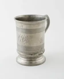 Pint Measure with Double C Handle, England, 19th century. Creator: Unknown