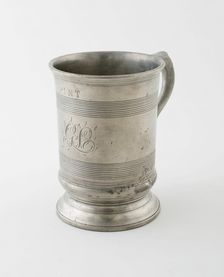 Pint Measure with Double C Handle, England, 19th century. Creator: Unknown