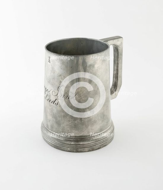 Pint Mug, England, c. 1840. Creator: Unknown.