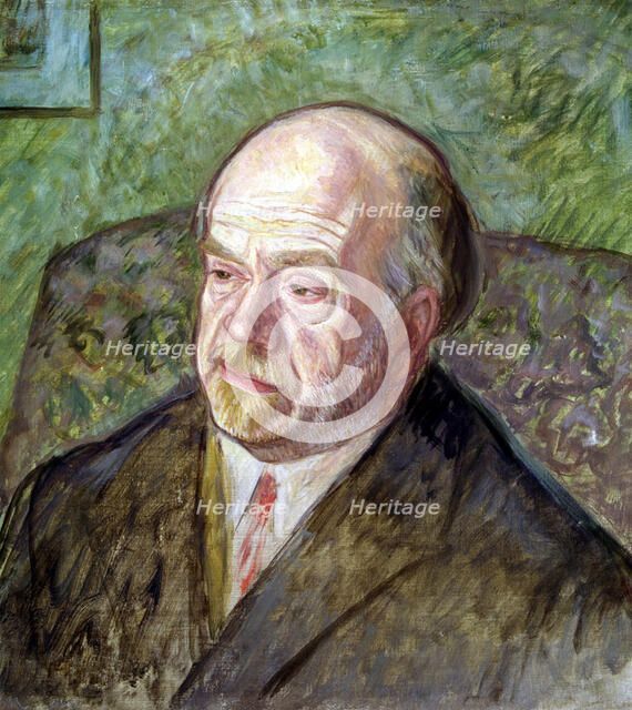 Pio Baroja (1872-1956), Spanish writer, oil by Juan Echevarria.