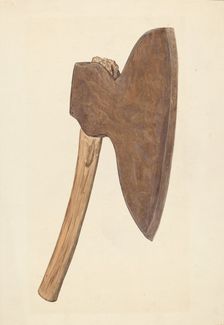 Pioneeer Broad Axe, c. 1941. Creator: Glenn Wilson
