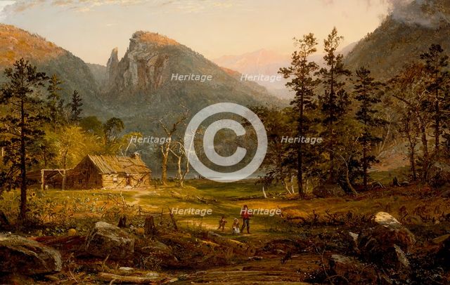Pioneer's Home, Eagle Cliff, White Mountains, 1859. Creator: Jasper Francis Cropsey.