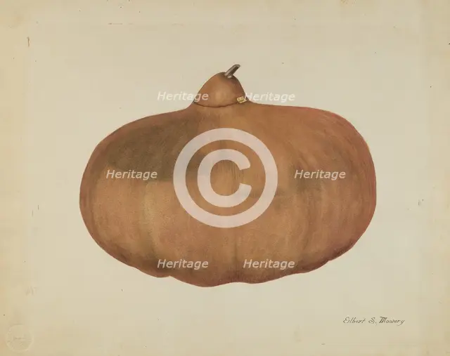 Pioneer Salt Gourd, 1935/1942. Creator: Elbert S. Mowery.