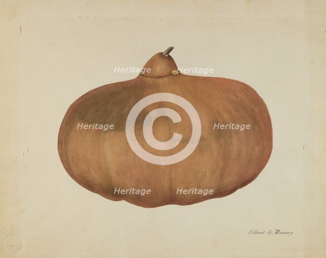 Pioneer Salt Gourd, 1935/1942. Creator: Elbert S. Mowery.