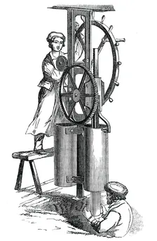 Pipe tile machine, 1844. Creator: Unknown