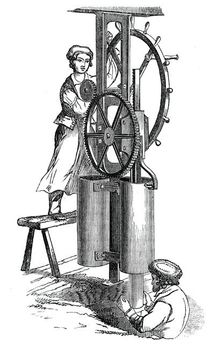 Pipe tile machine, 1844. Creator: Unknown