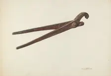 Pipe Wrench, 1940. Creator: Herman O. Stroh