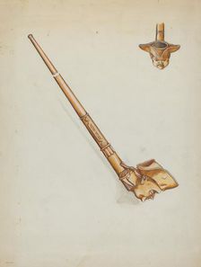 Pipe, c. 1936. Creator: Mabel Ritter