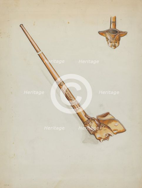 Pipe, c. 1936. Creator: Mabel Ritter.
