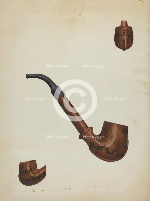 Pipe, c. 1936. Creator: Mabel Ritter.